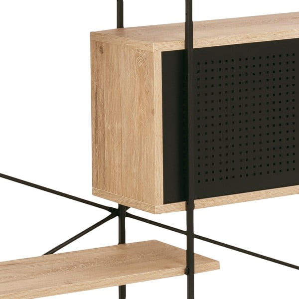 Regał w dekorze dzikiego dębu Actona Angus, 172x188 cm-image-3