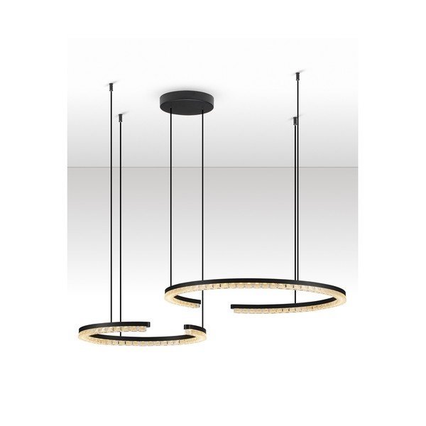 Aluminiowa lampa wisząca LED ze ściemniaczem w kolorze matowej czerni Greamy – Nova Luce-image-4