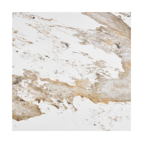 Okrągły stół z blatem w dekorze marmuru ø 140 cm Athens – House Nordic-image-3