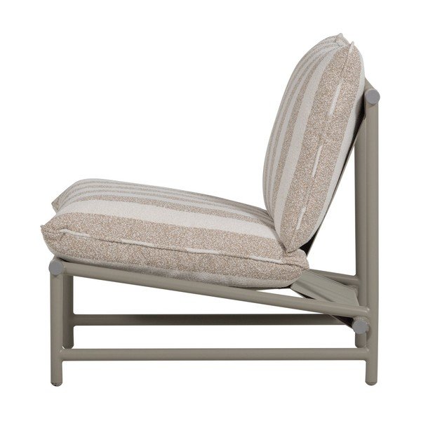 Beżowy metalowy/tapicerowany fotel ogrodowy Elvo – WOOOD-image-3