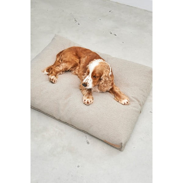 Jasnobrązowy materac dla psów z materiału bouclé 120x90 cm Mondo Cappuccino L – MiaCara-image-4