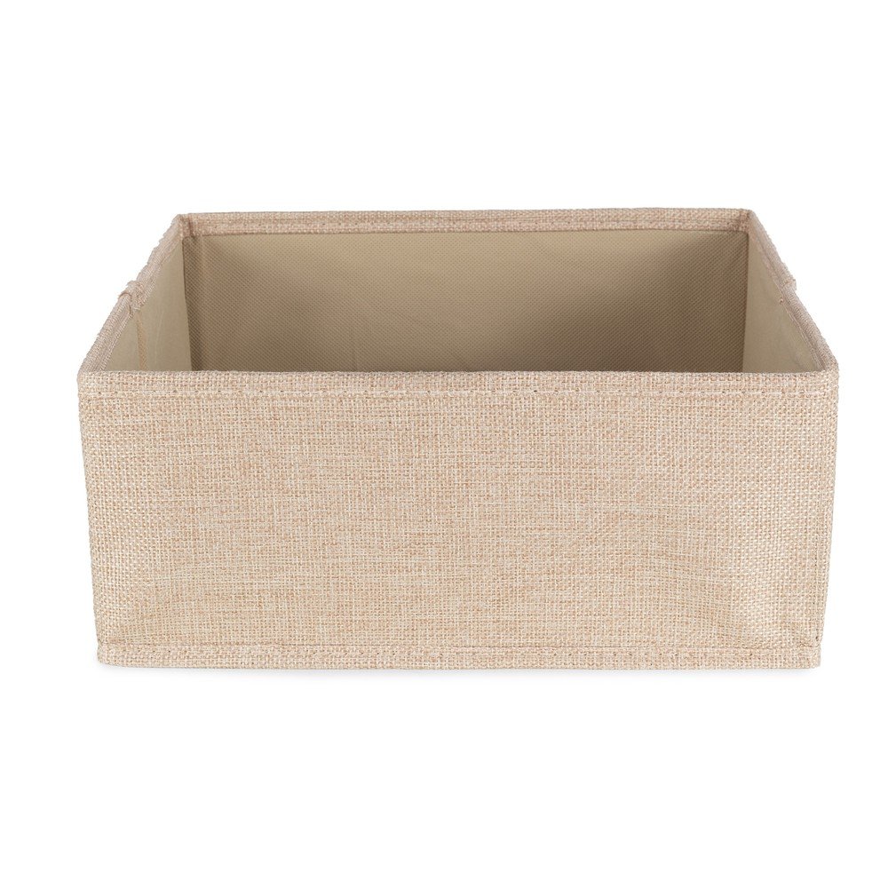 Beżowy tekstylny pojemnik 28x12x12 cm Sandy – Compactor (zdjęcie 4)