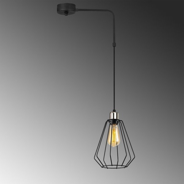 Czarna metalowa lampa wisząca Opviq lights Zach-image-1