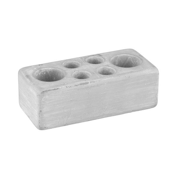 Szary ceramiczny kubek na szczoteczki do zębów Villena – Wenko-image-1