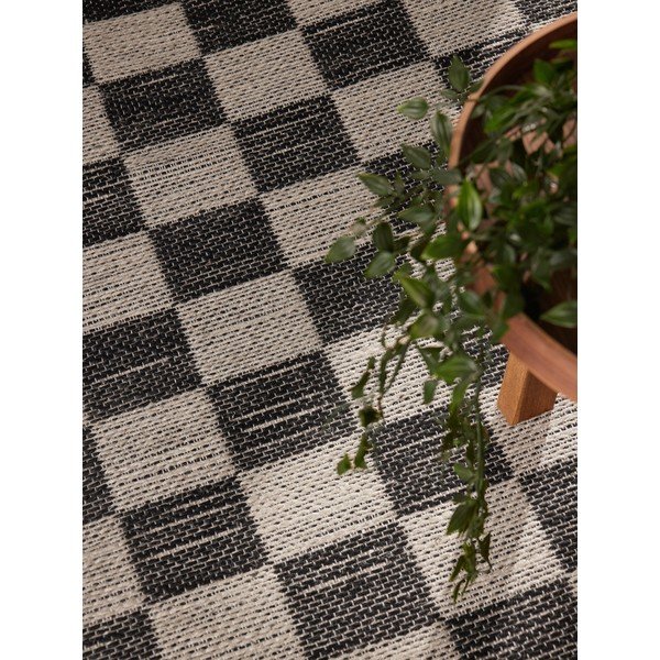 Czarny/kremowy dywan z mieszanki juty tkany ręcznie 200x300 cm Rex – Hanse Home-image-3
