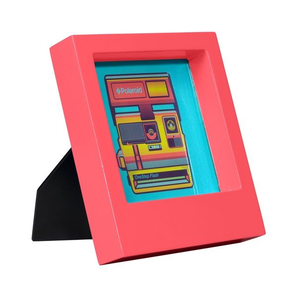 Różowa ramka na zdjęcia Polaroid