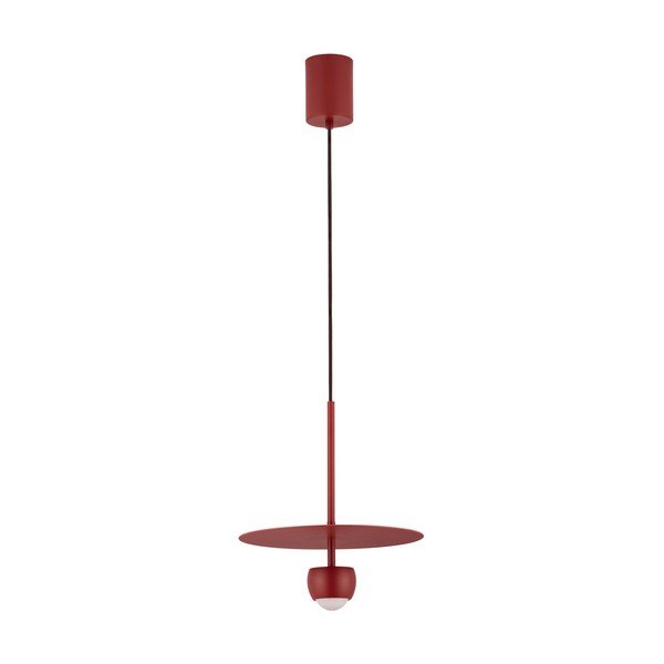 Czerwona aluminiowa lampa wisząca LED ø 30 cm Edem – Nova Luce