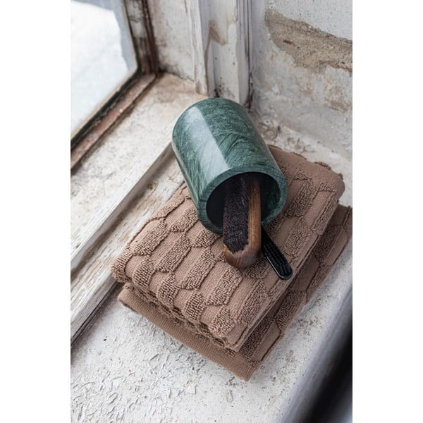 Ciemnozielony marmurowy kubek na szczoteczki do zębów Marble – Mette Ditmer Denmark-image-3