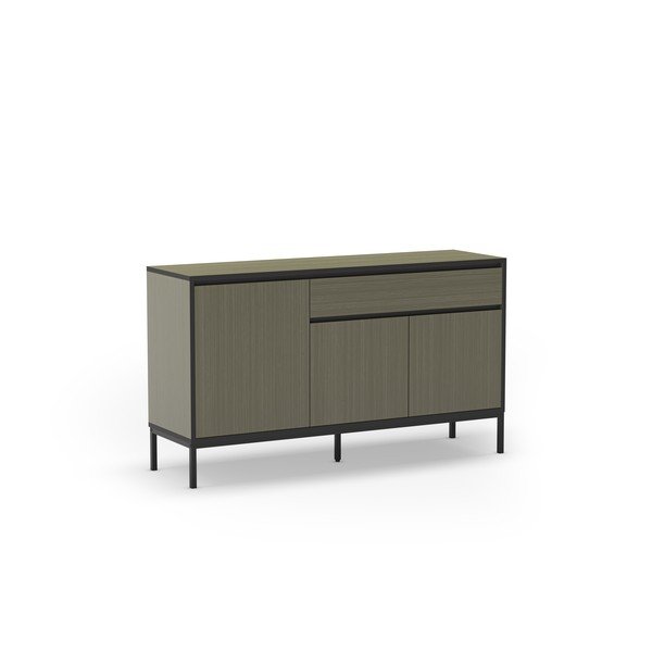Ciemnozielona niska komoda 140x80 cm Lorenza – Marckeric-image-2