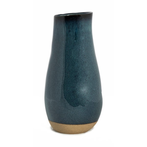 Szaroniebieski wazon ceramiczny Simla Soft, wys. 34,5 cm