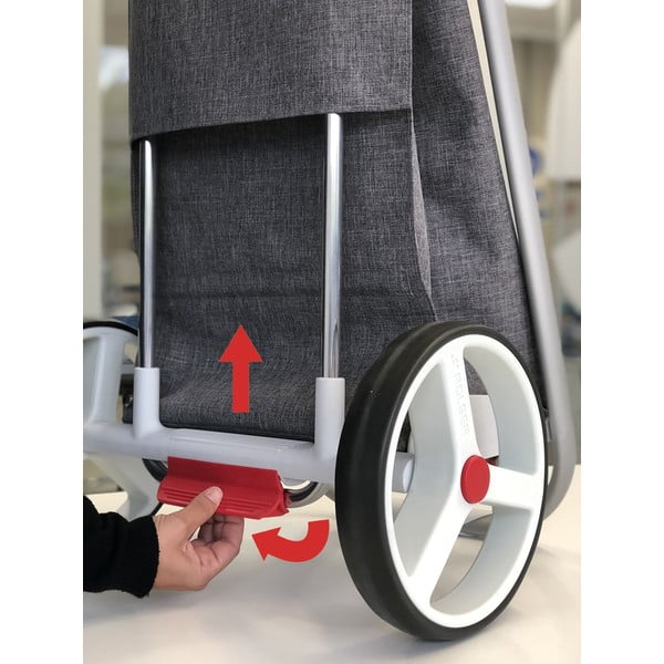 Torba na zakupy na kółkach 53 l Com Tweed Polar Black Tube – Rolser-image-4