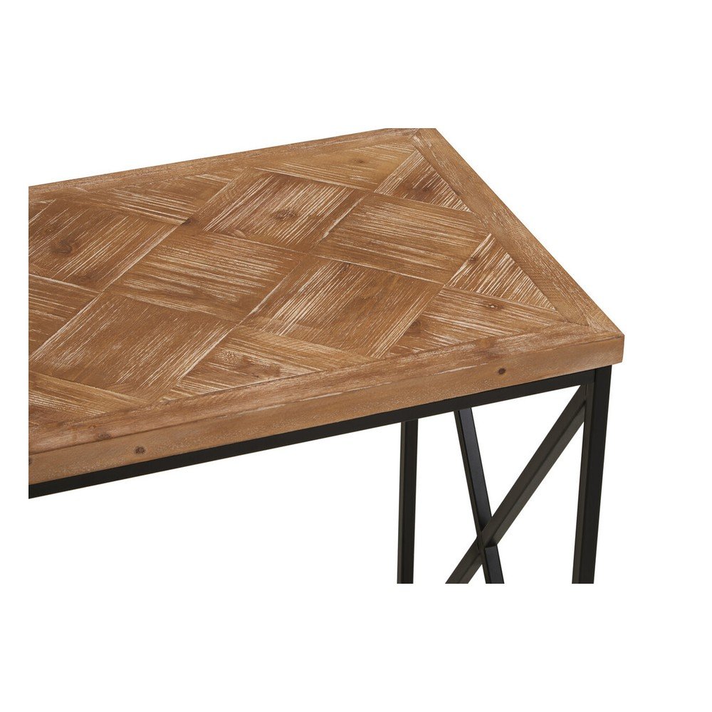 Konsola z litego drewna jodłowego w naturalnym kolorze 48x120 cm Kickford – Premier Housewares (zdjęcie 3)