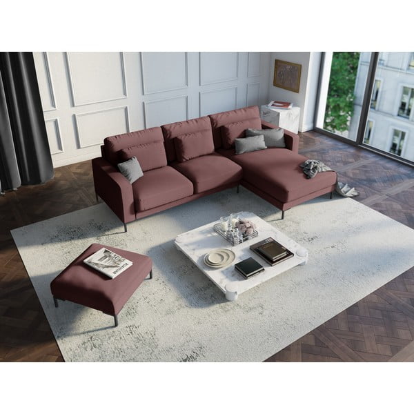 Różowy narożnik Interieurs 86 Seine, prawostronny-image-1