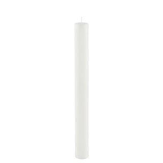 Biała wysoka świeczka Ego Dekor Cylinder Pure, 42 h