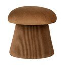 Aksamitny puf w kolorze ochry Hampton – House Nordic