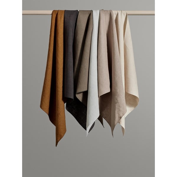 Beżowa serwetka lniana Blomus, 42x42 cm-image-3