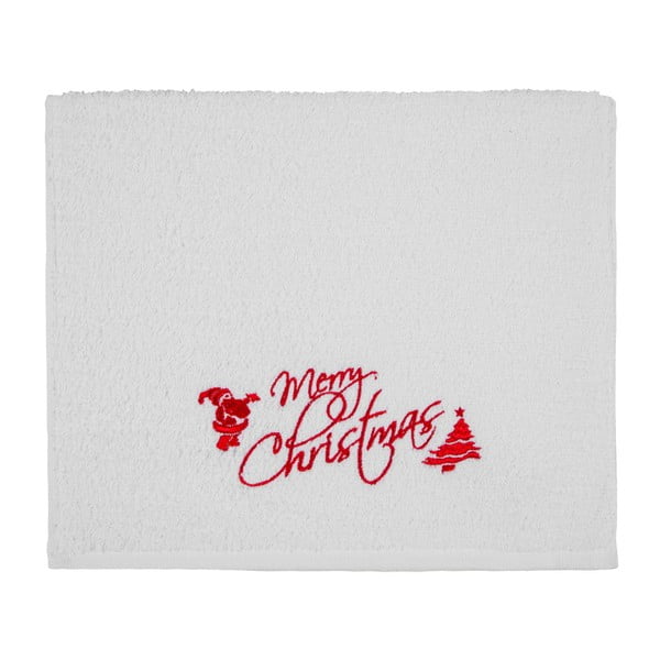 Ręcznik Christmas Merry Christmas White, 30x50 cm