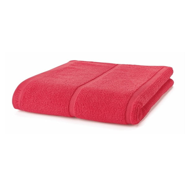 Koralowo-czerwony ręcznik Aquanova Adagio, 70x130 cm