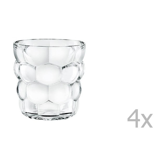 Zestaw 4 niskich szklanek ze szkła kryształowego Nachtmann Bubbles, 240 ml