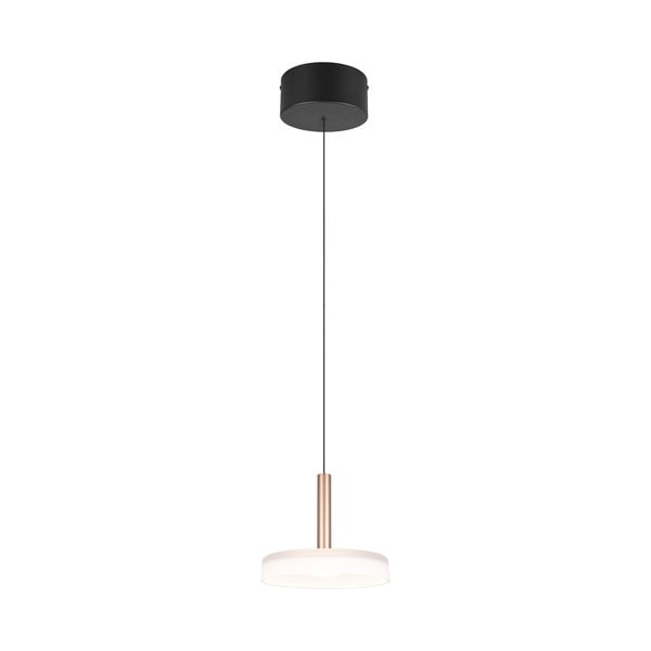Lampa wisząca LED  w czarno-biało-złotym kolorze ze ściemniaczem i szklanym kloszem ø 22 cm Celeste – Trio-image-2