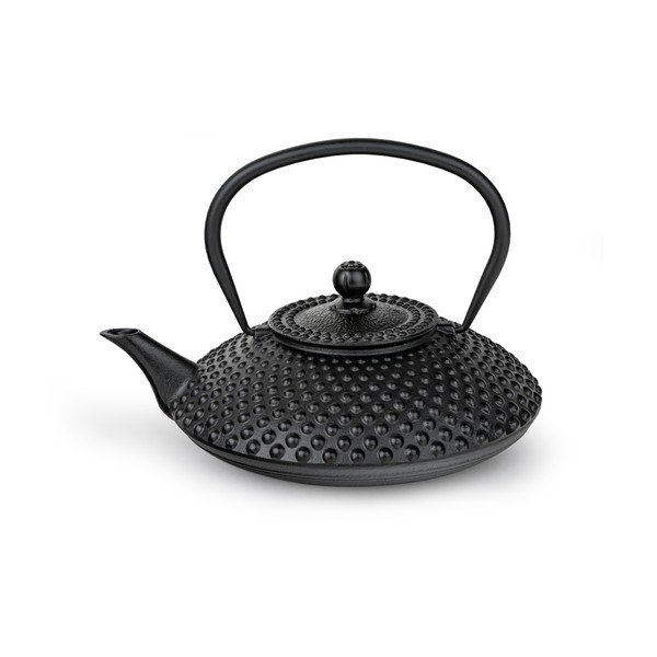 Czarny żeliwny dzbanek do herbaty z sitkiem 1,25 l Xilin – Bredemeijer