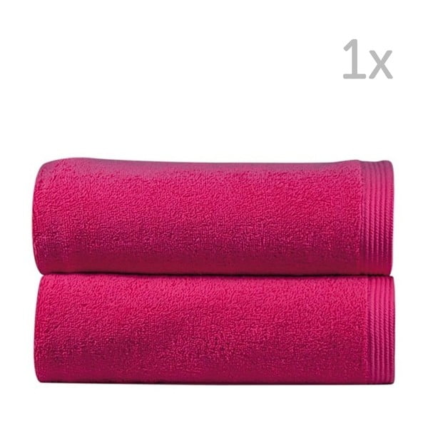 Fuksjowy ręcznik kąpielowy Sorema New Plus, 50 x 100 cm