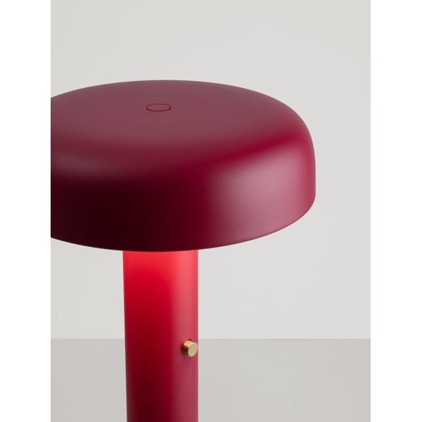 Bordowa metalowa lampa stojąca LED ze ściemniaczem (wysokość 142 cm) Noelia – Nova Luce-image-4