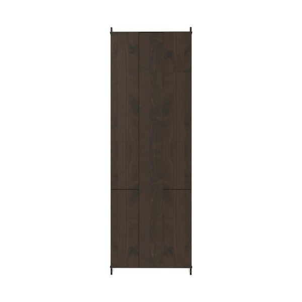 Ciemnobrązowa witryna z litego drewna sosnowego 74x223x37 cm Anita – Støraa-image-4