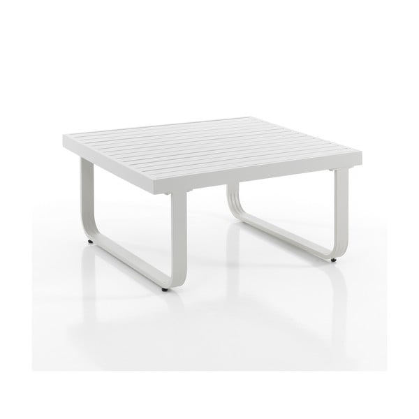 Biały aluminiowy stolik 80x80 cm Ischia – Tomasucci