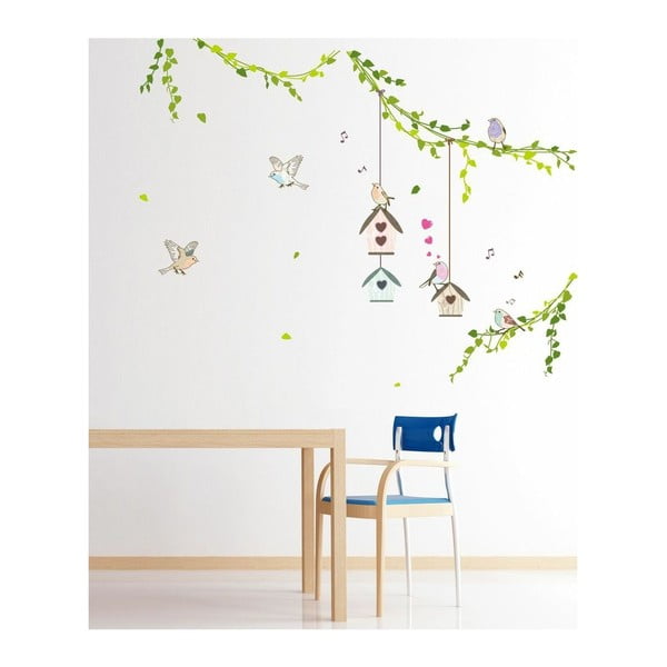 Zestaw naklejek Ambiance Birds cages in the Forest-image-3