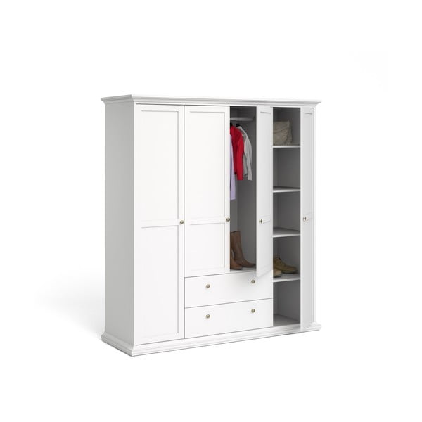 Biała szafa 181x201 cm Paris – Tvilum-image-4