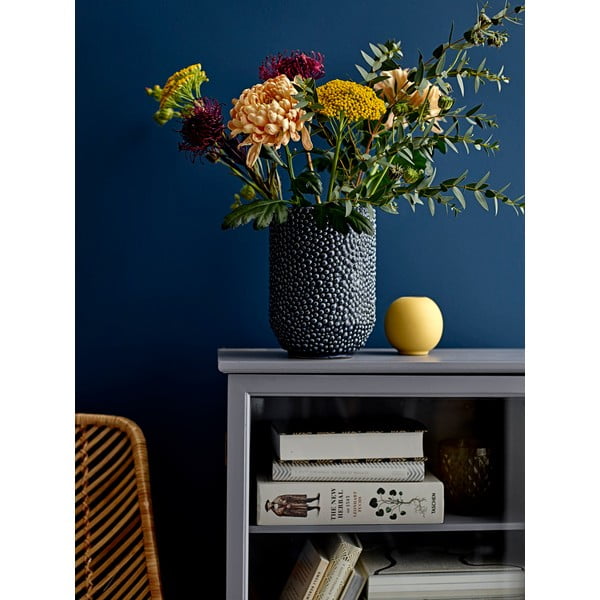 Niebieski wazon ceramiczny Bloomingville Vase-image-3