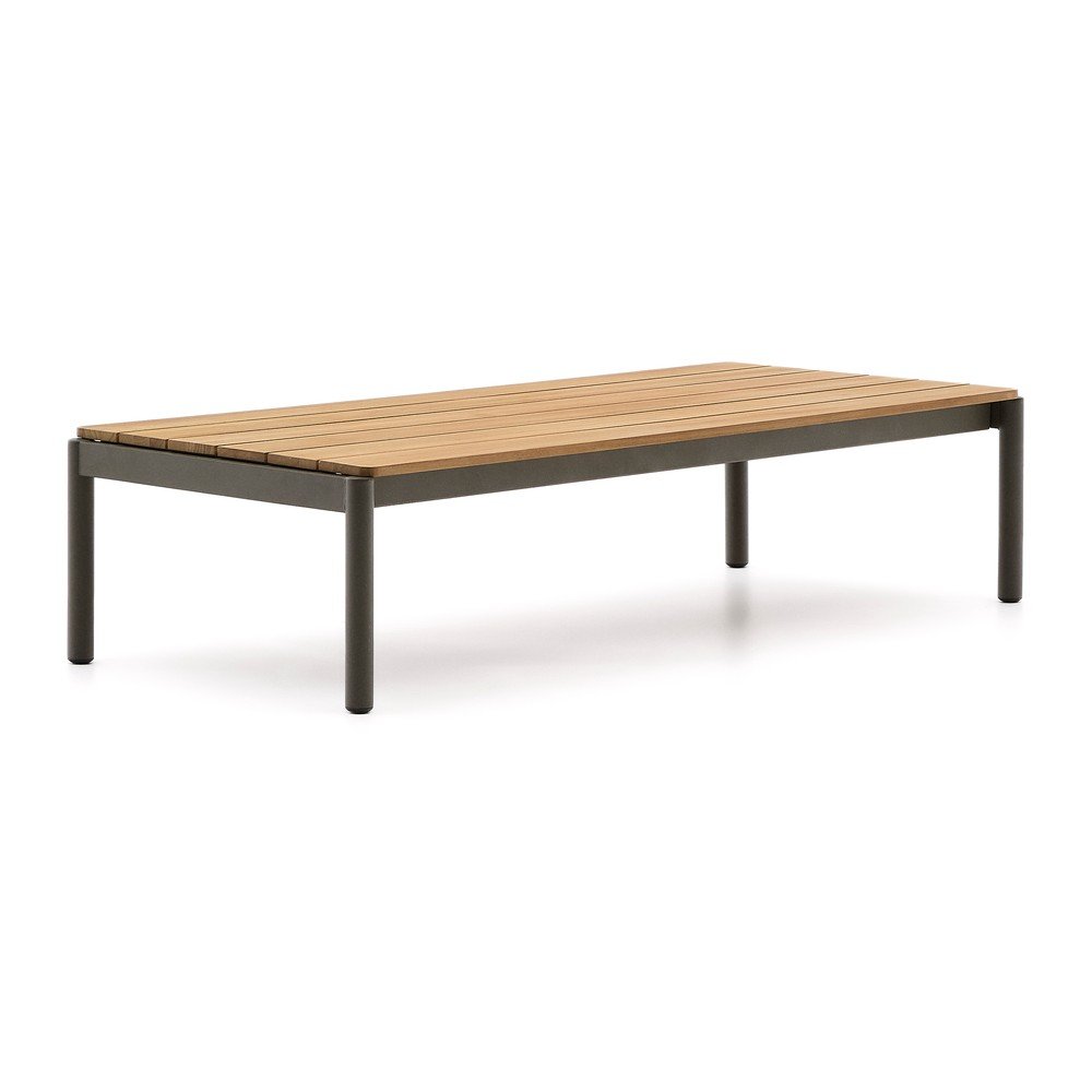 Stolik ogrodowy z litego drewna tekowego 63x149 cm Sorells – Kave Home