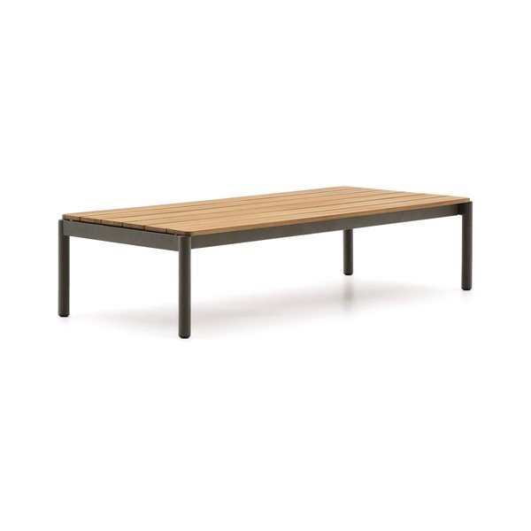 Stolik ogrodowy z litego drewna tekowego 63x149 cm Sorells – Kave Home