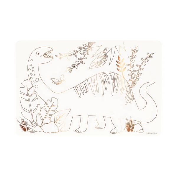 Papierowe maty stołowe zestaw 8 szt. 28x42.5 cm Dinosaurs – Meri Meri-image-2
