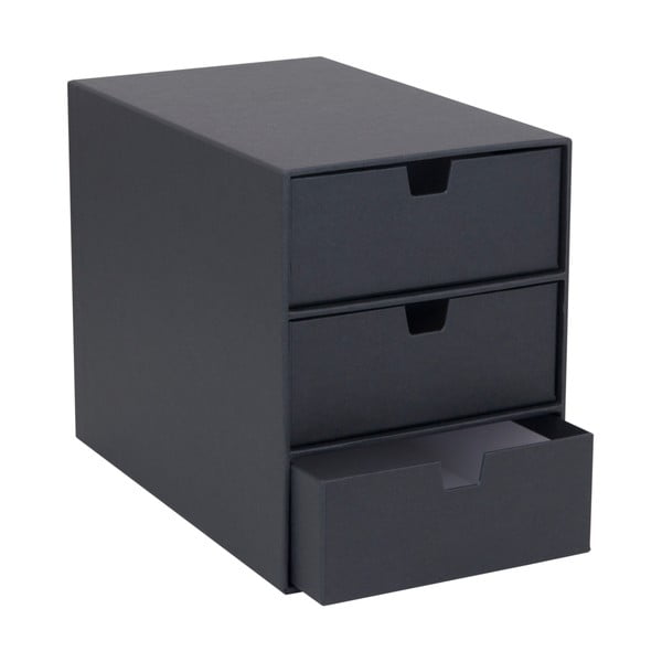 Ciemnoszary organizer z 3 szufladkami Bigso Box of Sweden Ingrid-image-3