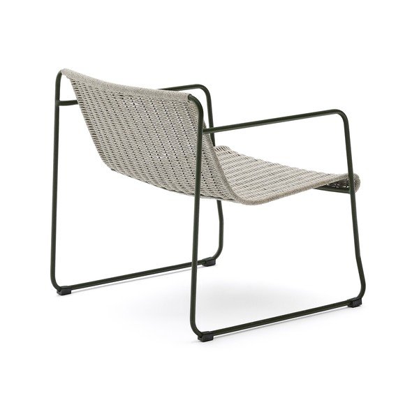 Szarozielony metalowy fotel ogrodowy Maurina – Kave Home-image-4