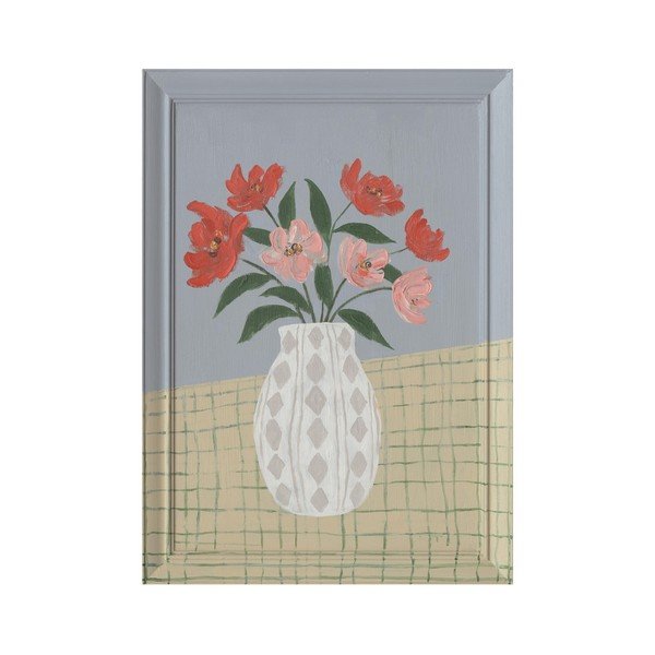 Ręcznie malowany obraz z ramą w zestawie/na płótnie 50x70 cm Village – Bizzotto