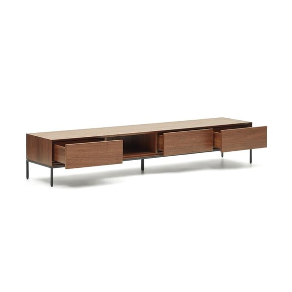 Szafka pod TV w dekorze orzecha 195x35 cm Vedrana – Kave Home-image-3