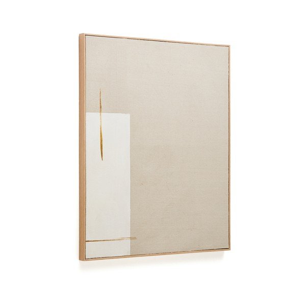 Ręcznie malowany obraz z ramą w zestawie/na płótnie 80x100 cm Salin – Kave Home-image-2