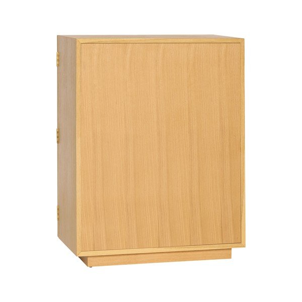 Witryna w dekorze dębu wisząca w naturalnym kolorze 70x90x39 cm Mae – Hübsch-image-2