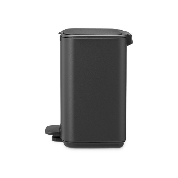 Ciemnoszary stalowy kosz na śmieci z pedałem 4 l Bo – Brabantia-image-3