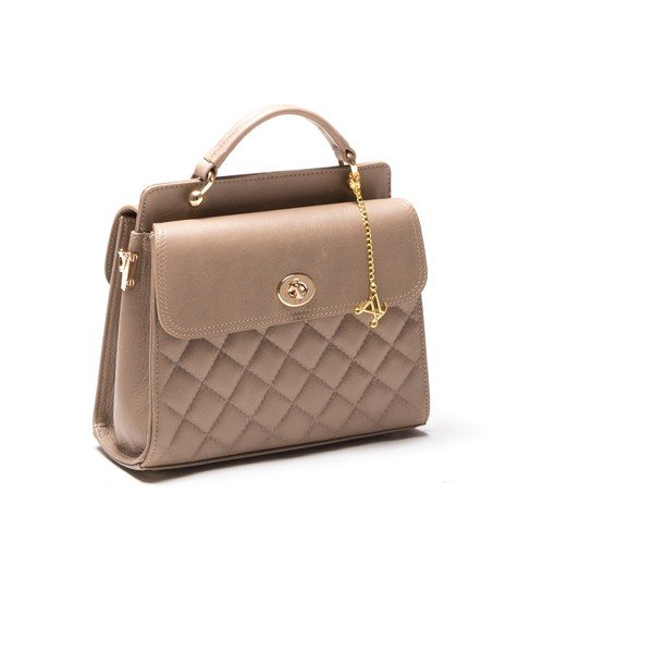 Torebka skórzana Quilted Fango-image-2