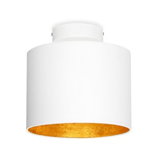 Biała lampa sufitowa z detalem w kolorze złota Sotto Luce MIKA XS CP