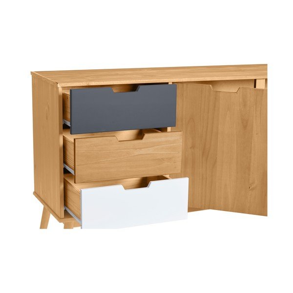 Komoda z litego drewna sosnowego Marckeric Cusco-image-3