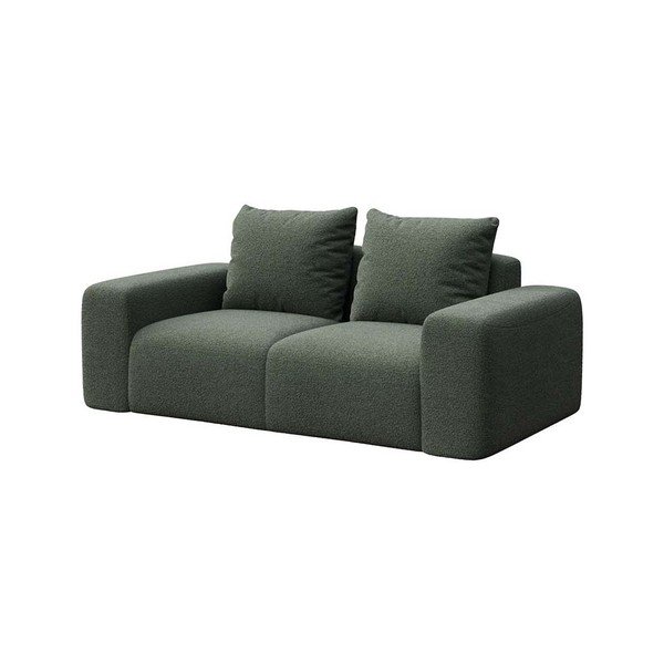 Zielona sofa z materiału bouclé 212 cm Monce – Rodier-image-2