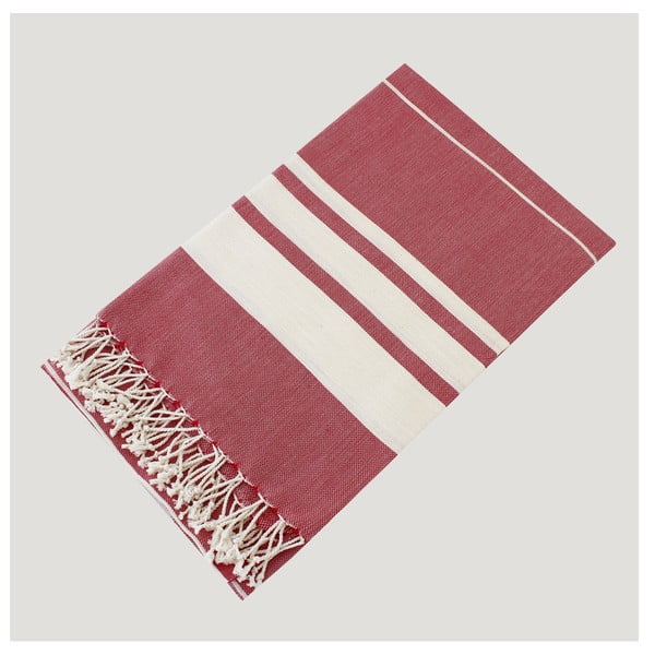 Ręcznik hammam Bath Style Red, 100x180 cm