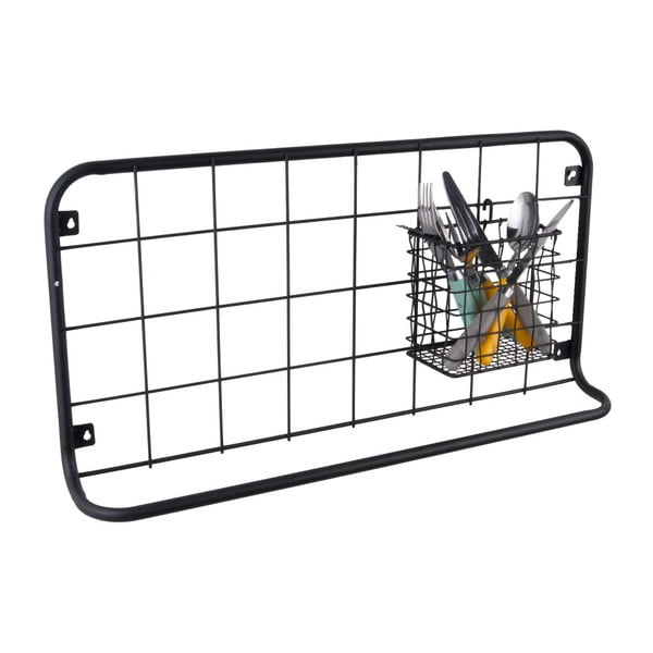 Czarny organizer ścienny PT LIVING Open Grid-image-1