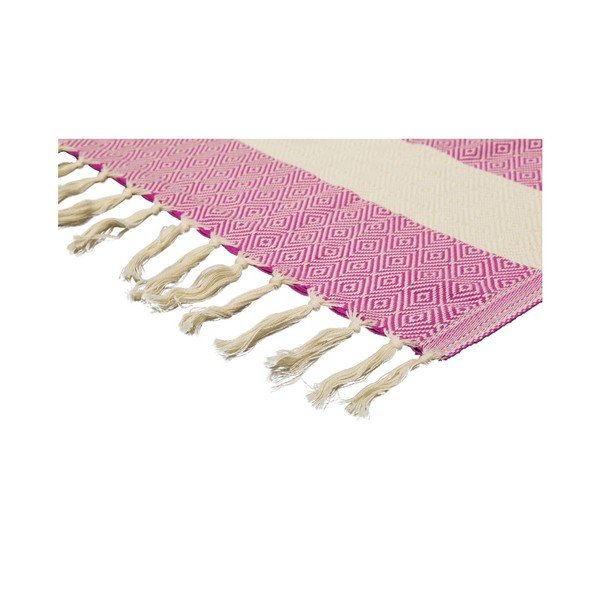 Ręcznik Hamam Diamonds Fuchsia, 100x180 cm-image-3