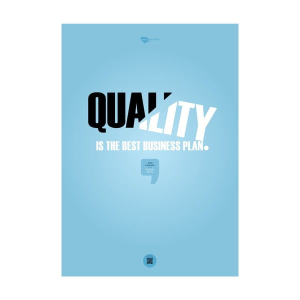 Plakat Quality is the best business plan, 100x70 cm